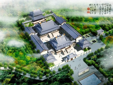 苏州依云寺建筑规划设计图